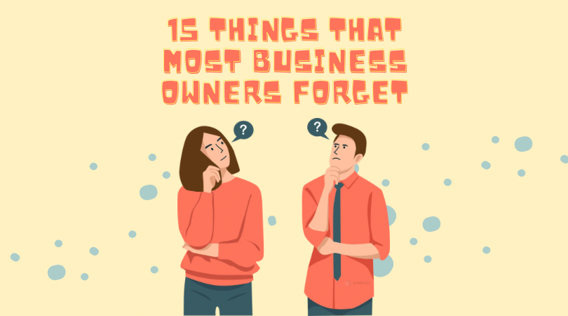 15 things (Facebook App) - 15 things that most business owners forget